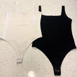 Express Bodysuits - Black and White XS